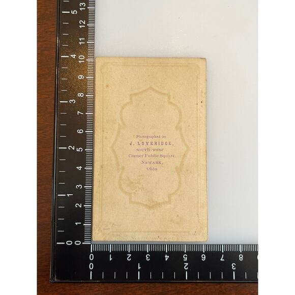 Antique Photography CDV Carte de Visite Sepia J Loveridge Fancy Dressed Woman - Picture 4 of 4